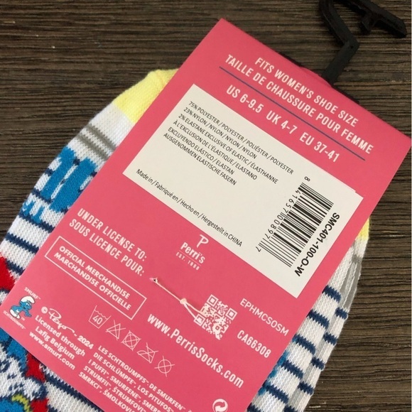 The Smurfs Woman’s one size striped low cut socks - Picture 4 of 4